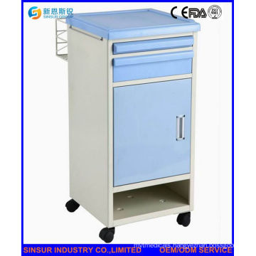 Stainless Steel Hospital Bedside Cabinet with Shoes Shelf